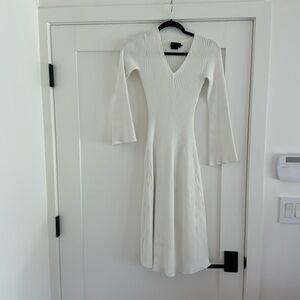 White Hatch Sima Ribbed Knit Dress, Size 0 - Great Condition!